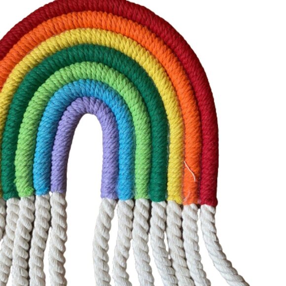 2/$30 Macrame Rainbow wall hanging decoration - Picture 3 of 8